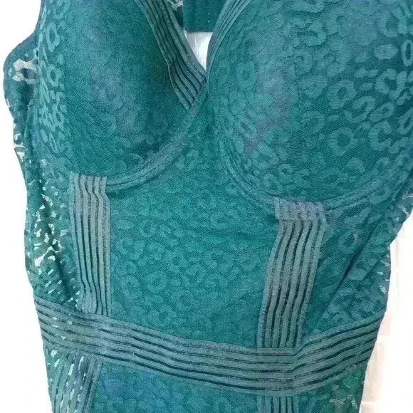 Push Up Bra Bodysuit Shape Wear Dark Green - Picture 5 of 14